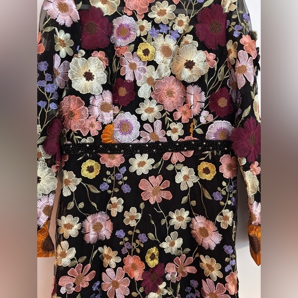 *NEW* Gorgeous, Mac Duggal high neck floral midi dress. Never Worn!! - Picture 5 of 11